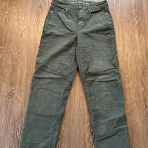 American Eagle Olive corduroy Straight Leg Pants